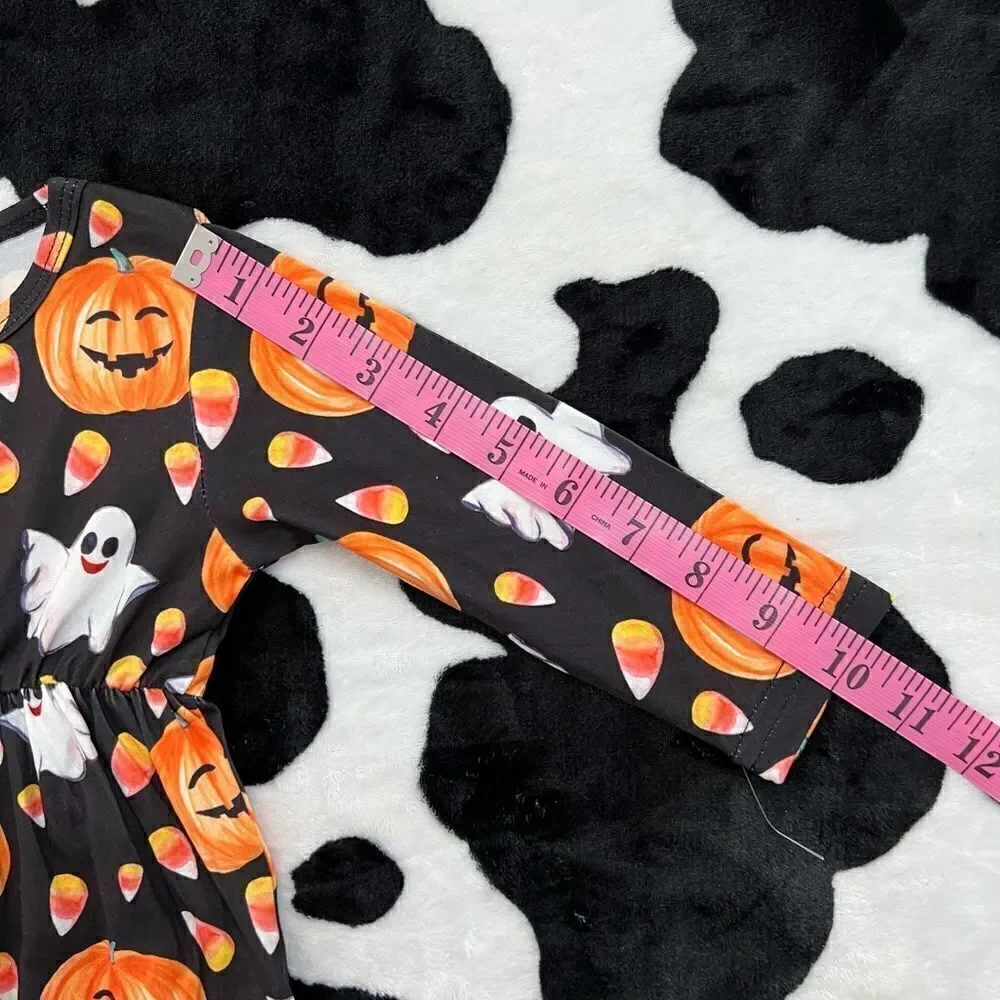 NWOT Baby Girl Halloween Romper & Bow 6-12 months